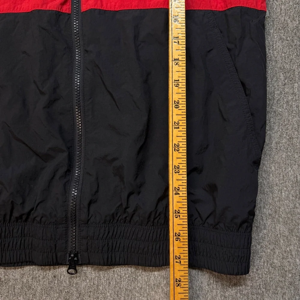 Jordan Jumpman Windbreaker Hooded Jacket Black Red AQ2683-010 Mens Small